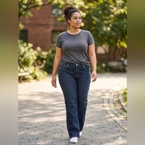 Seven7 Premium Denim Jeans Size 18 Bootcut Dark Wash Mid Rise Stretch Women’s